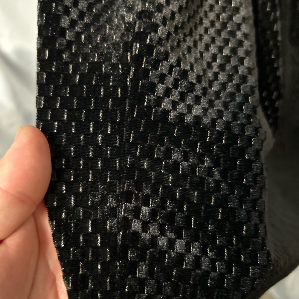 Laundry By Shelli Segal Black Glitter velvet midi dress - Picture 11 of 11